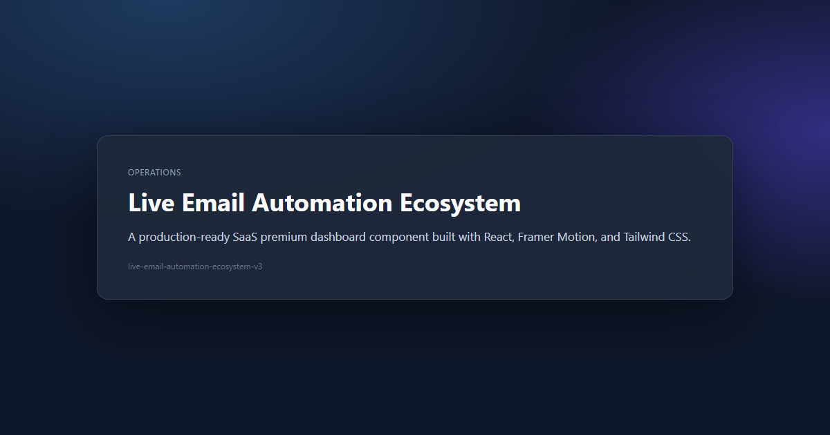 Live Email Automation Ecosystem