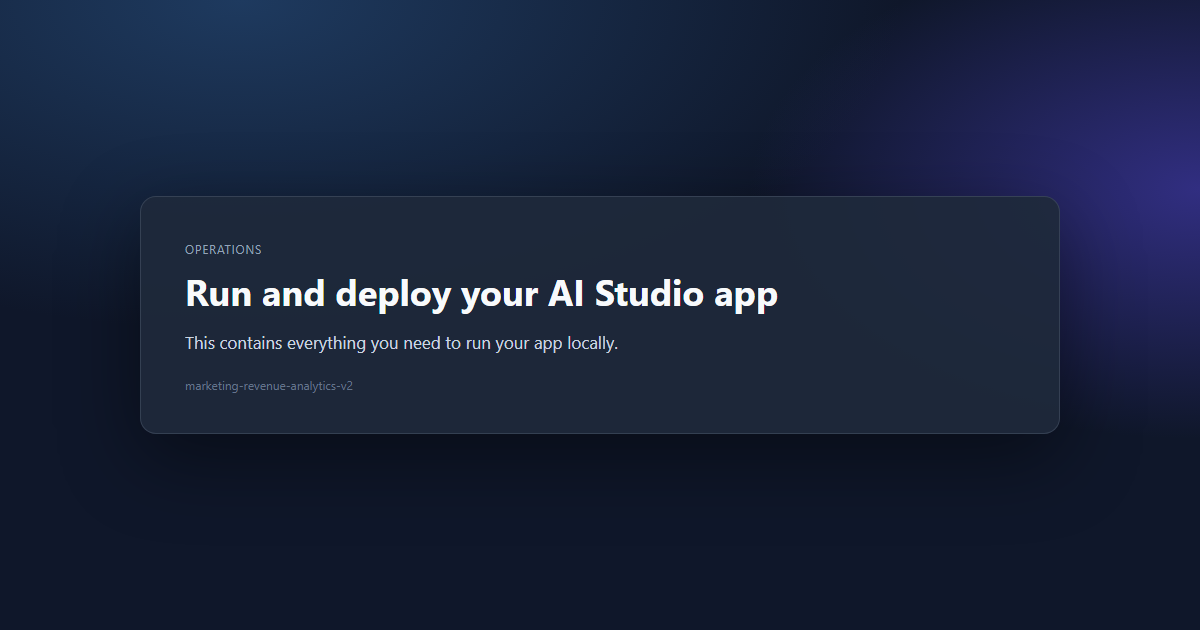 Marketing Revenue Analytics